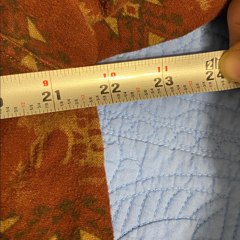 Cabela's Burgundy and Tan Patterned Shirt , thicker fabric - Picture 6 of 7